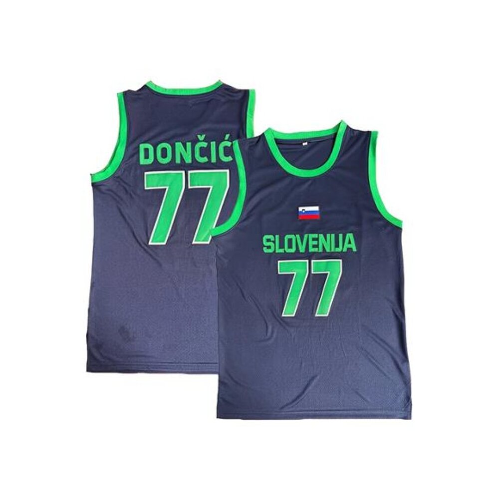 New Slovenia National Team Luka Dončić #77 Basketball Jersey